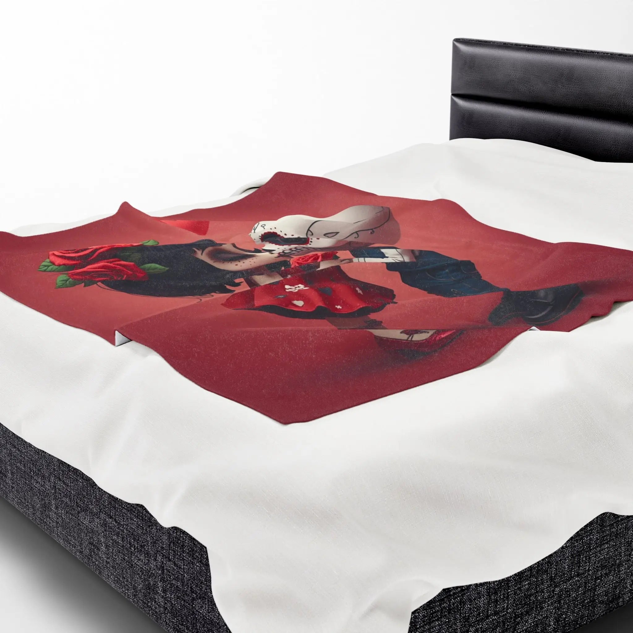 Day of the Dead’s Kiss | Mix & Match Velveteen Fun-Flirty Lovers’ Blankets