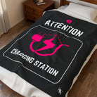 Attention Charging Station | Mix & Match Soft Fun-Flirty Lovers’ Blankets