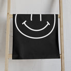 Happy Smiling Emoji Black | Mix & Match Classic Fun-Flirty Lovers’ Towels
