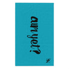 Cum Yet? Teal | Mix & Match Soft Fun-Flirty Lovers’ Towels