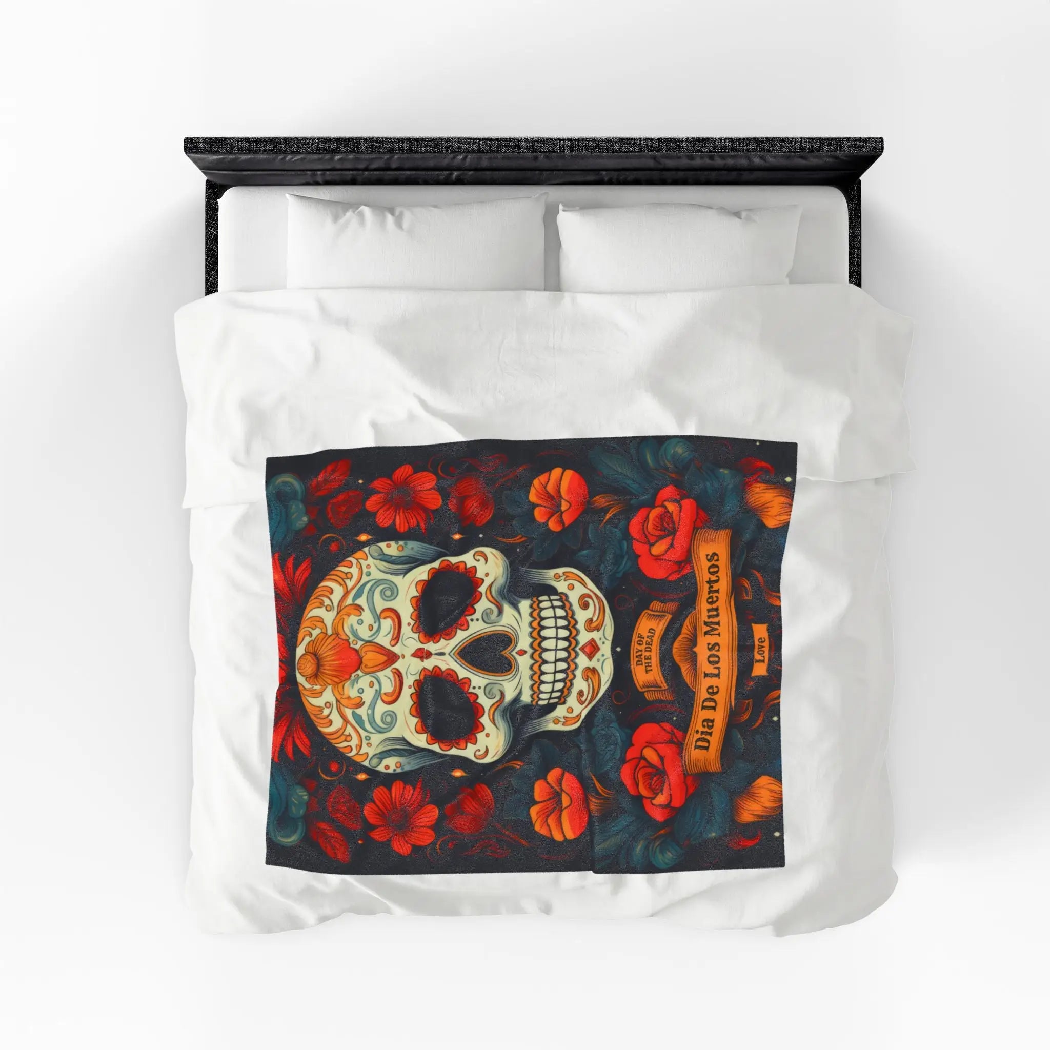 Dia De Los Muertos Love Blanket