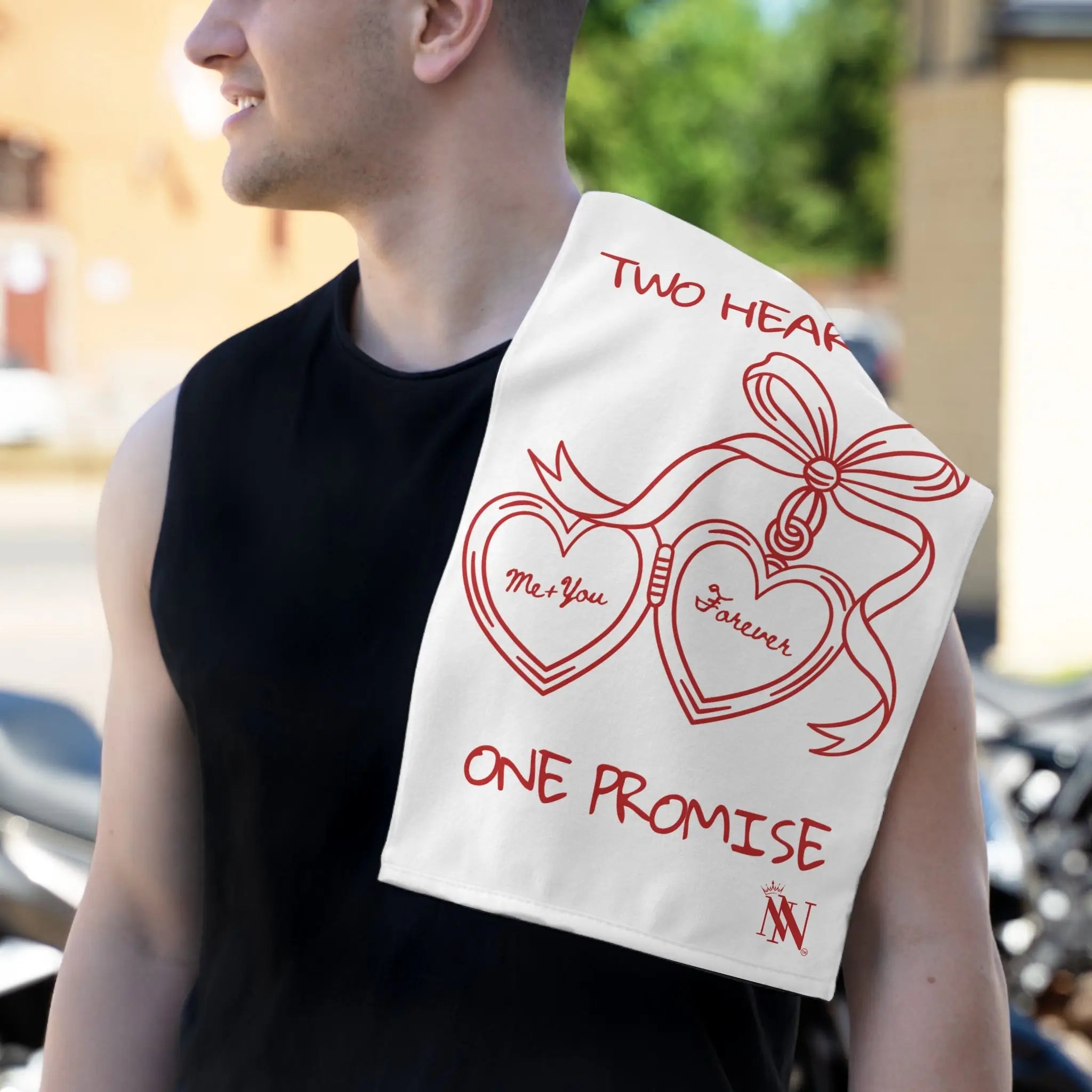 Two Hearts One Promise Sex Towel
