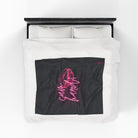 Cum Hard! Kiss Mark | Mix & Match Velveteen Fun-Flirty Lovers’ Blankets