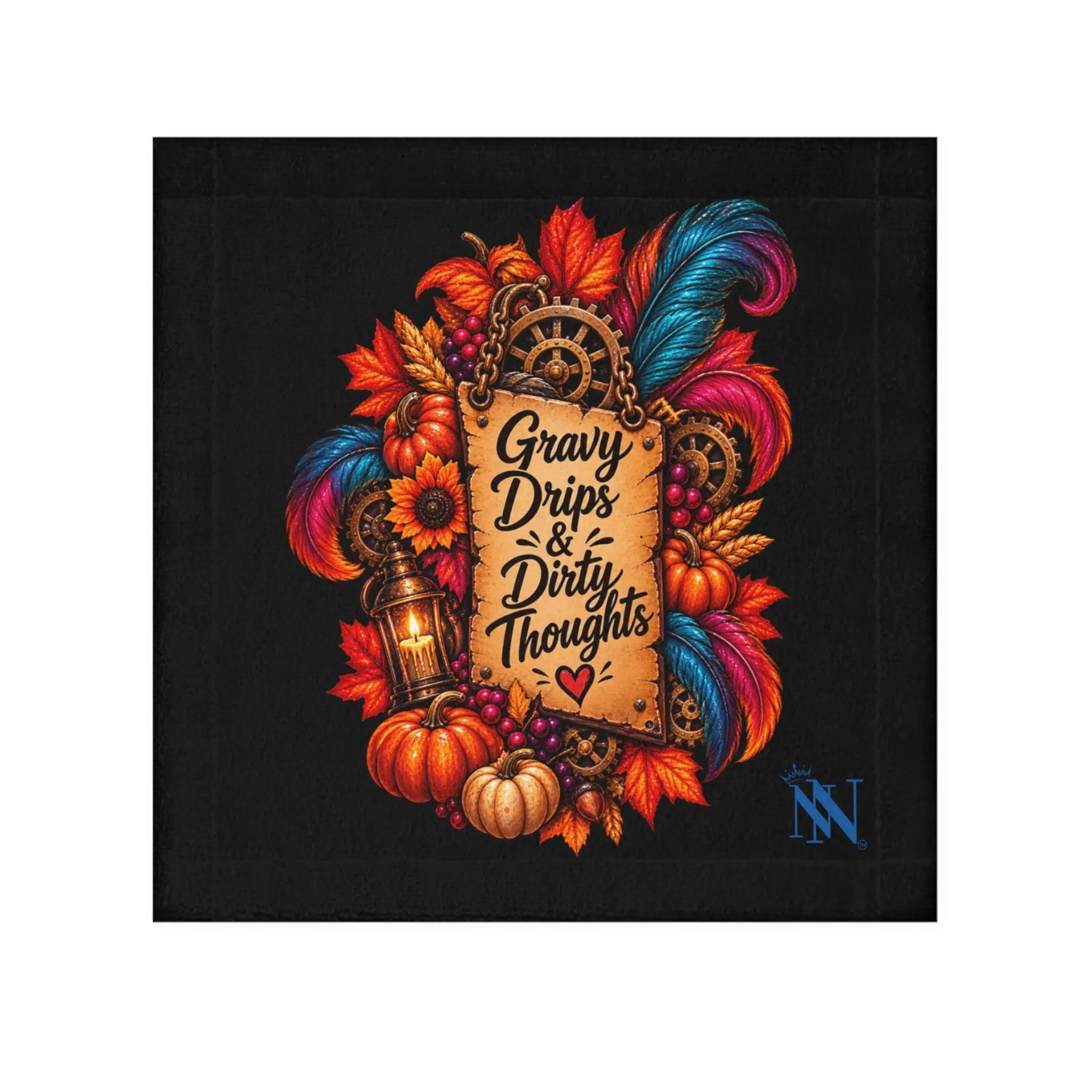 Gravy Drips & Dirty Thoughts Thanksgiving | Nectar Napkins Lils’ Fun-Flirty Lovers’ Towels