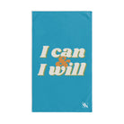 I Can I Will Teal | Mix & Match Original Fun-Flirty Lovers’ Towels