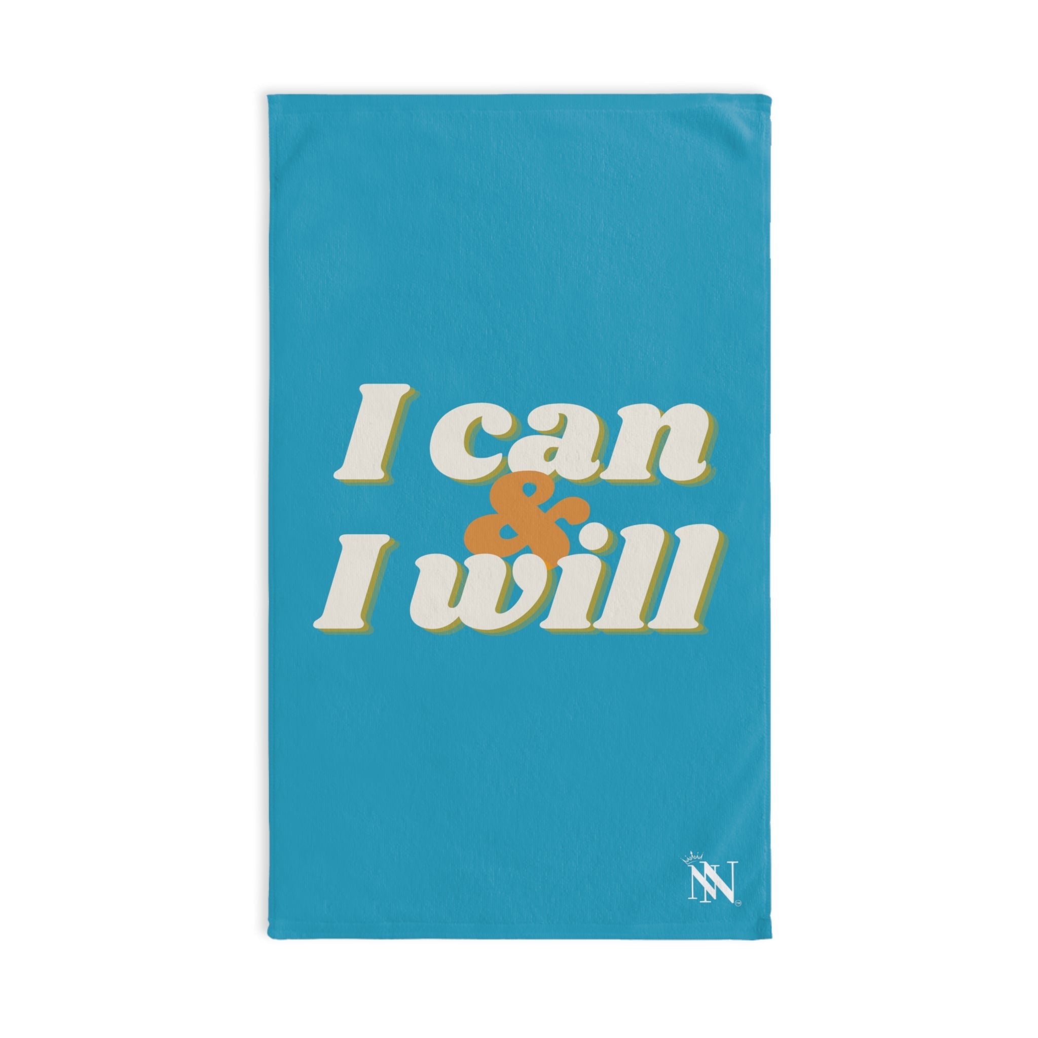 I Can I Will Teal | Mix & Match Original Fun-Flirty Lovers’ Towels