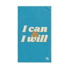 I Can I Will Teal | Mix & Match Original Fun-Flirty Lovers’ Towels