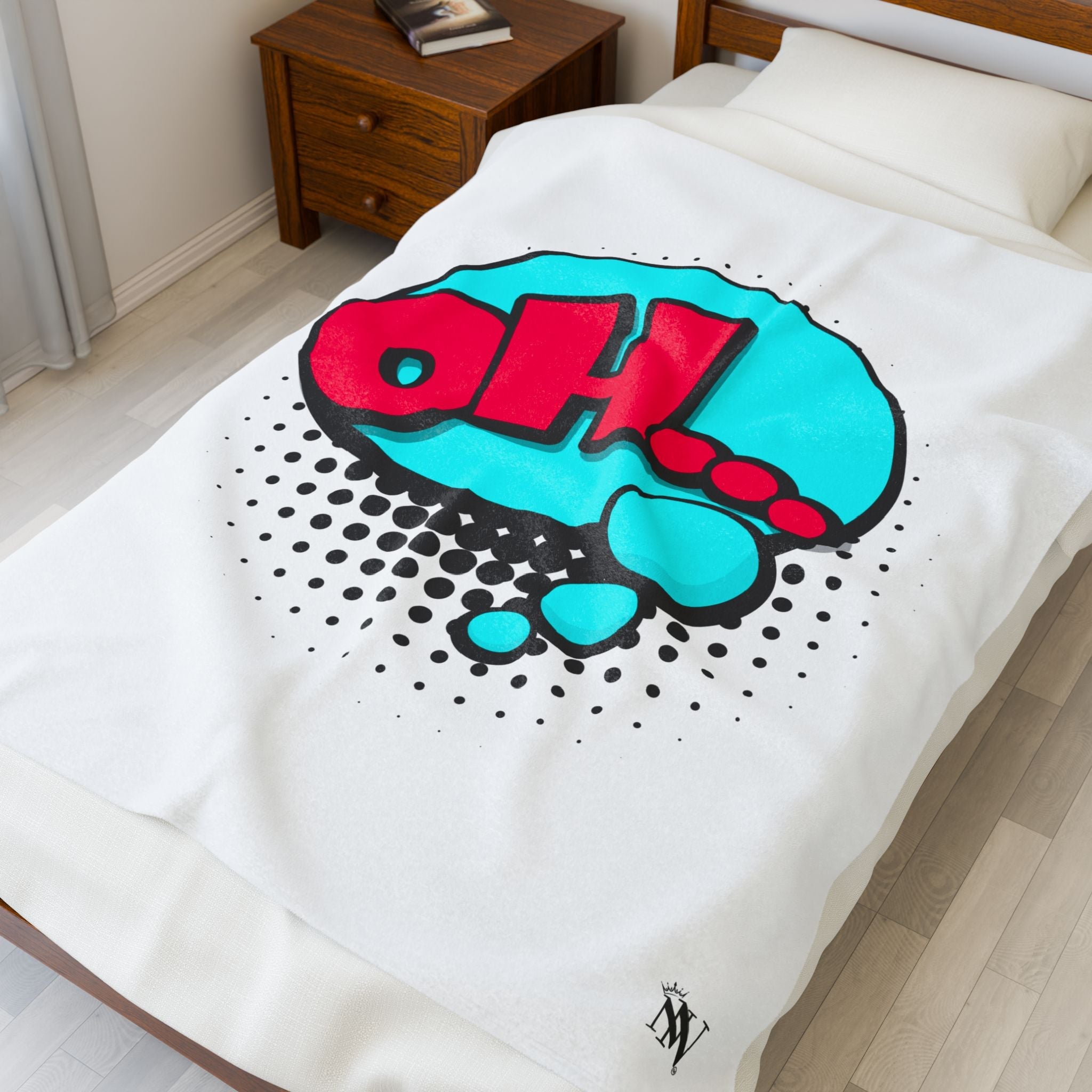 Thinking Oh... Cartoon Fun | Mix & Match Velveteen Fun-Flirty Lovers’ Blankets