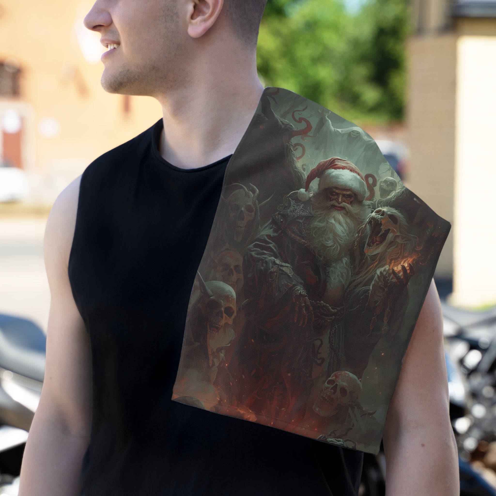 Evil Santa Christmas Fantasy | Mix & Match Soft Fun-Flirty Lovers’ Towels