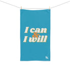 I Can I Will Teal | Mix & Match Original Fun-Flirty Lovers’ Towels