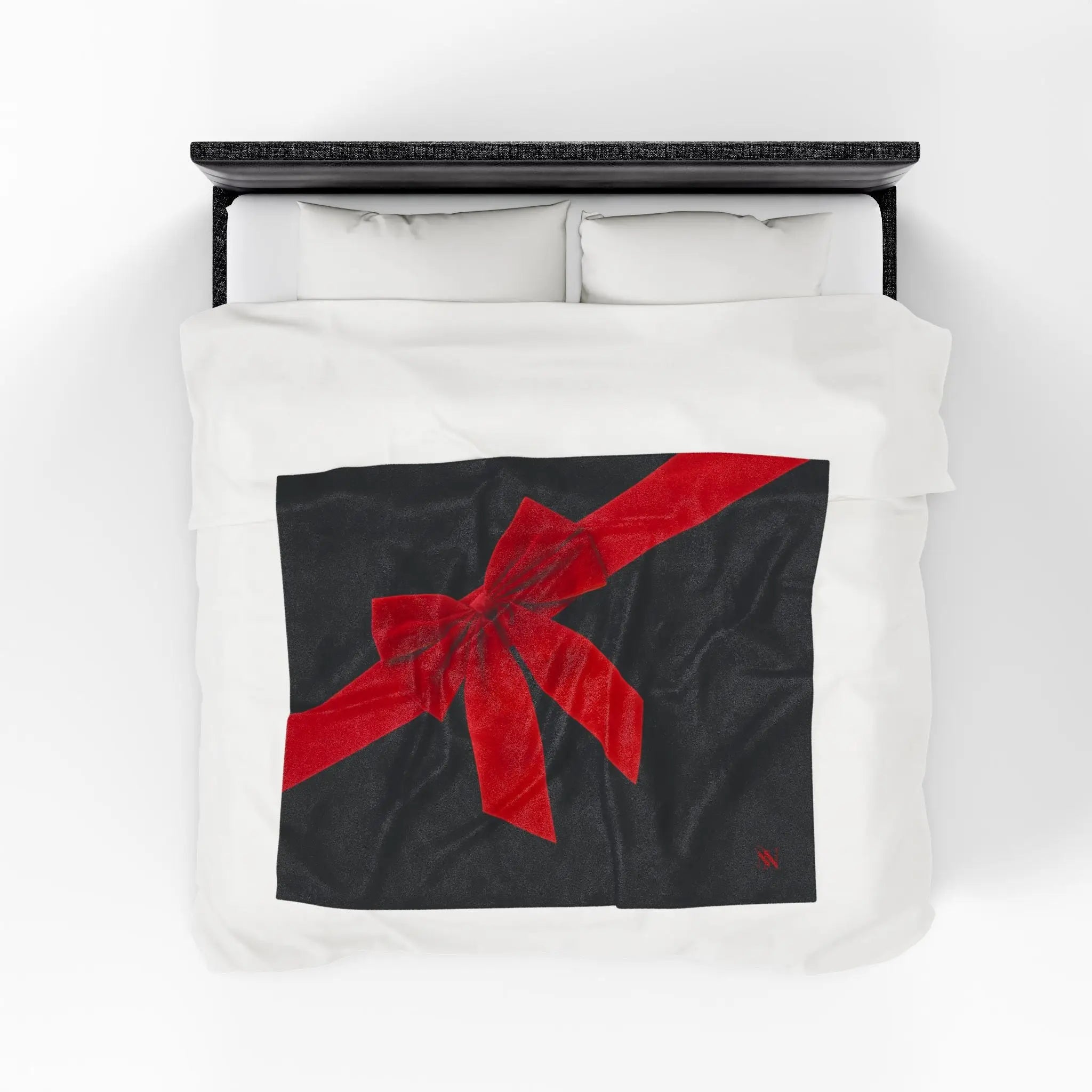 Red Velvet Gift Bow | Mix & Match Velveteen Fun-Flirty Lovers’ Blankets