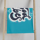 Good Vibes Blue Splash Teal Cum Towel