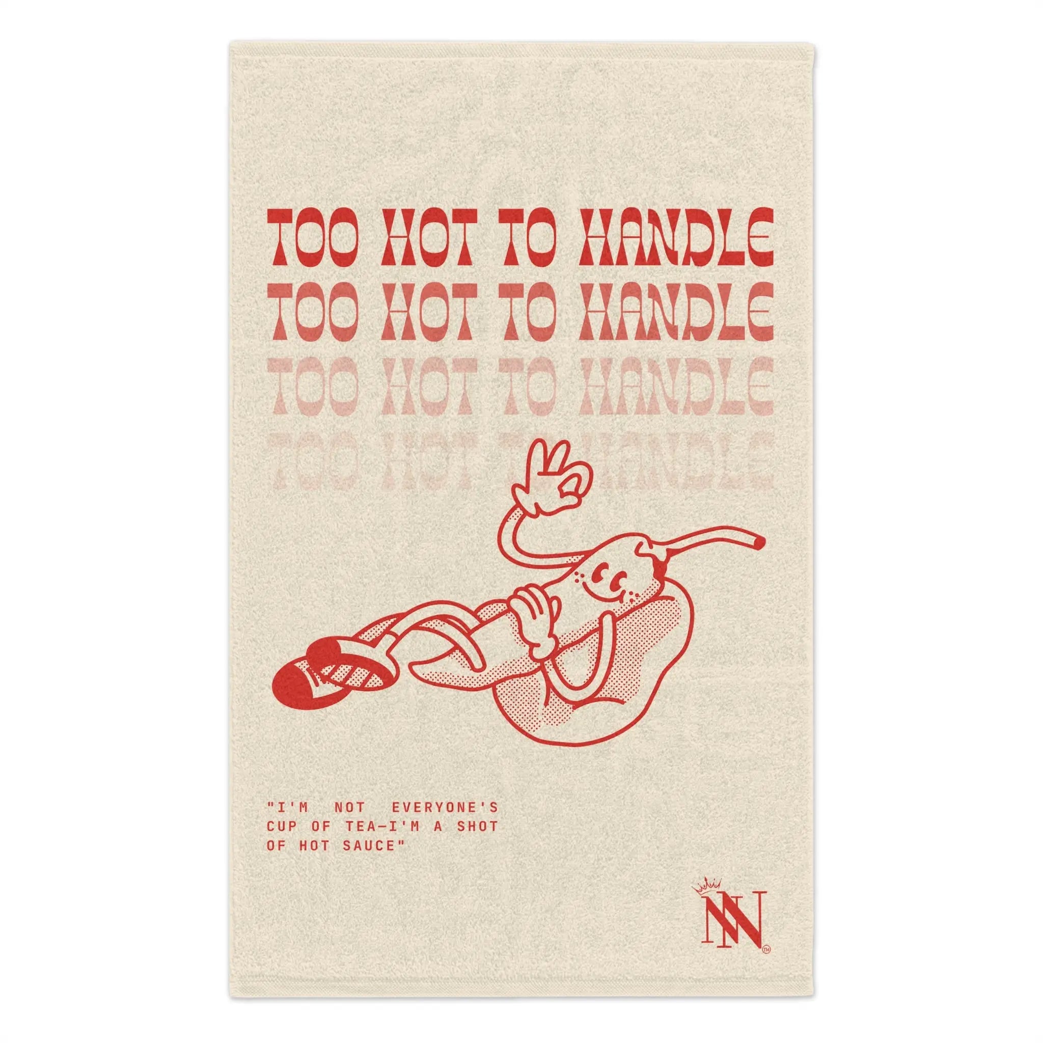 Too Hot to Handle Pepper | Mix & Match Soft Fun-Flirty Lovers’ Towels