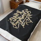 Gold Crown Birthday King | Mix & Match Velveteen Fun-Flirty Lovers’ Blankets