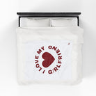 I Love My Girlfriend Heart | Mix & Match Soft Fun-Flirty Lovers’ Blankets