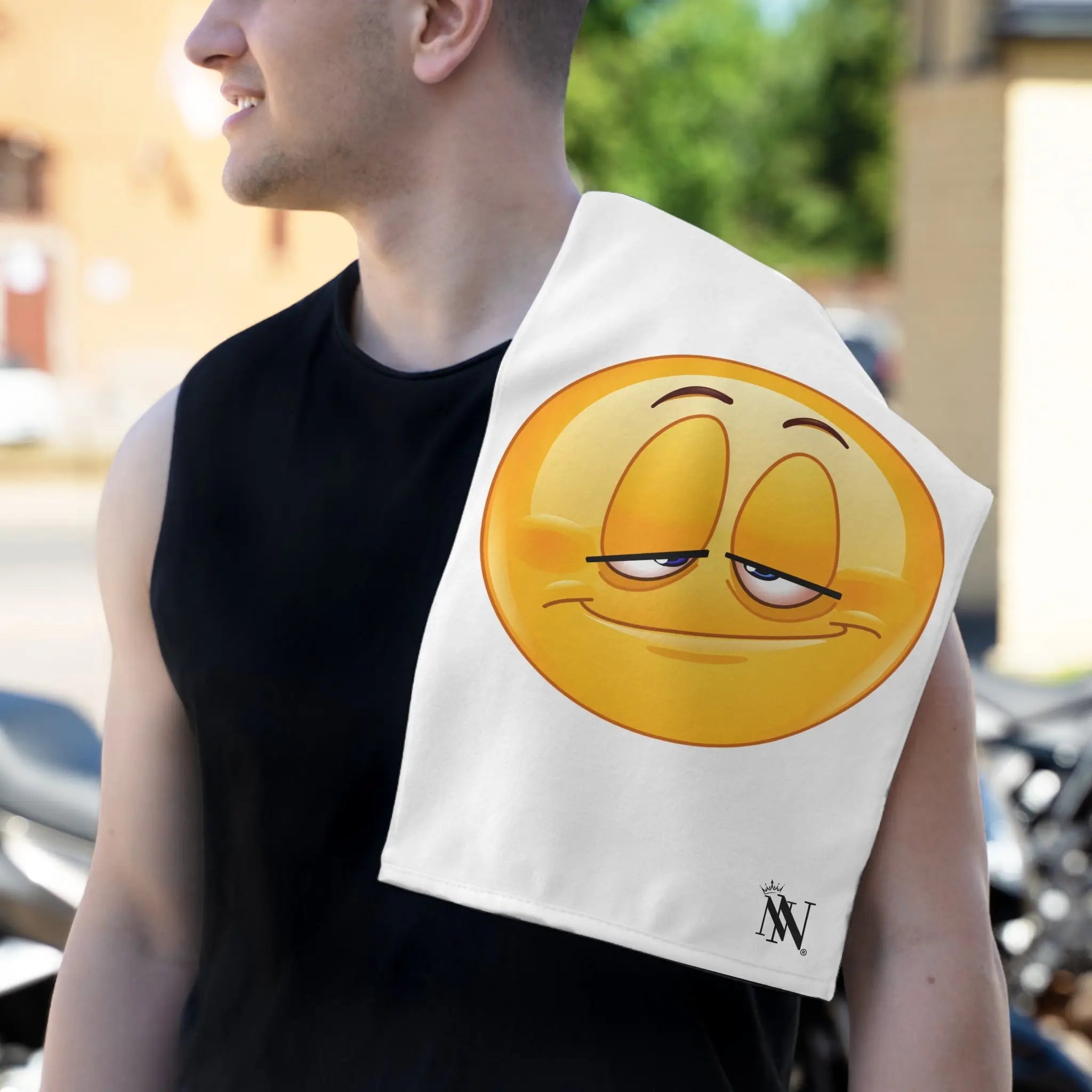 Happily Stoned Emoji Sex Towel
