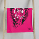 My First Love Real Heart & Flowers Cum Towel