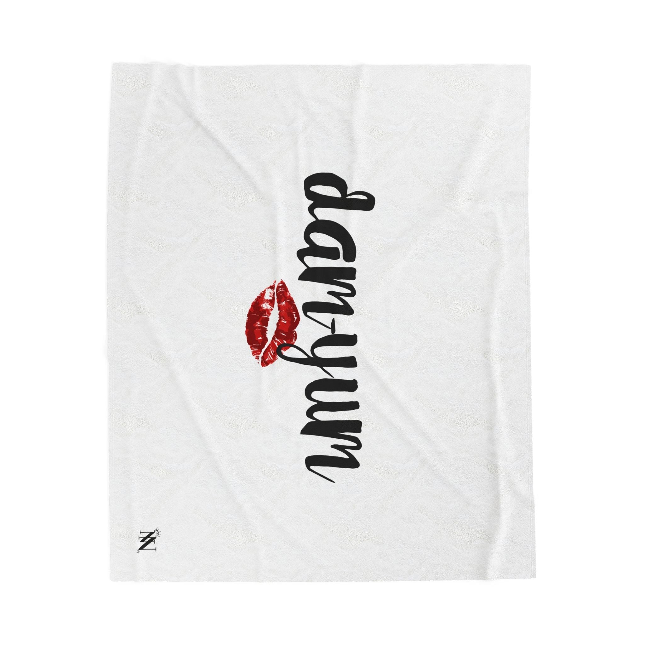 Dam-Yum Kiss | Mix & Match Velveteen Fun-Flirty Lovers’ Blankets