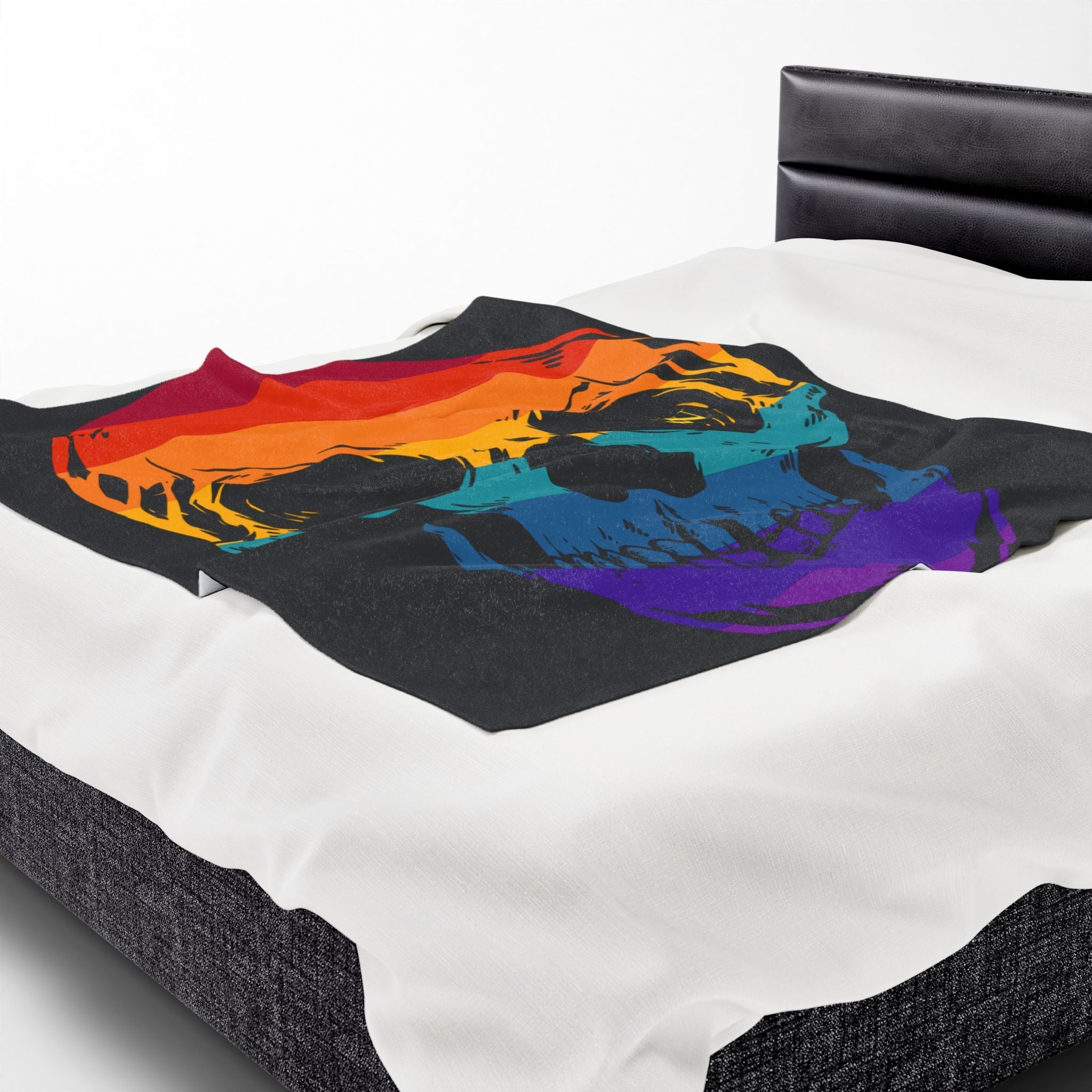 Colorful Skull | Mix & Match Soft Fun-Flirty Lovers’ Blankets
