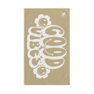 Smiley Happy Face Good Vibes Gold Cum Towel