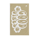 Smiley Happy Face Good Vibes Gold | Mix & Match Classic Fun-Flirty Lovers’ Towels