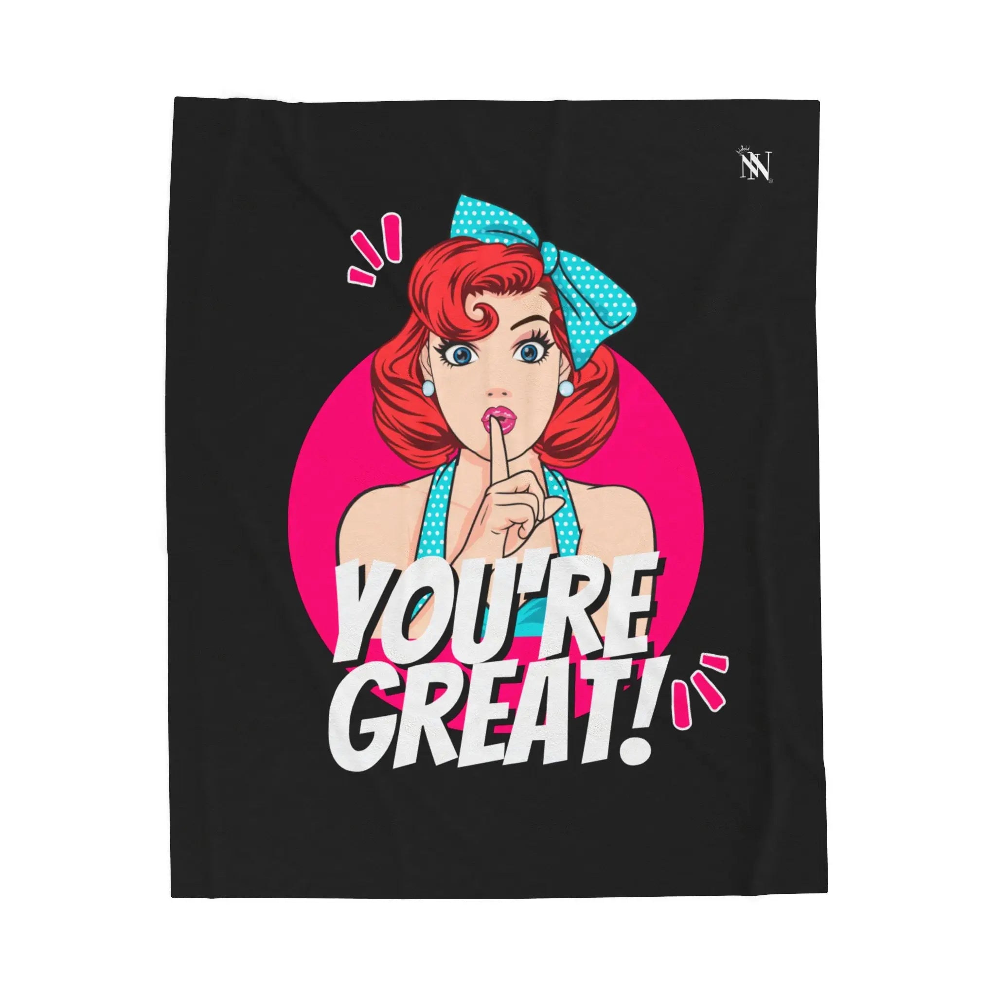 Shh! You’re Great! Anime | Nectar Napkins Fun-Flirty Lovers’ Blankets