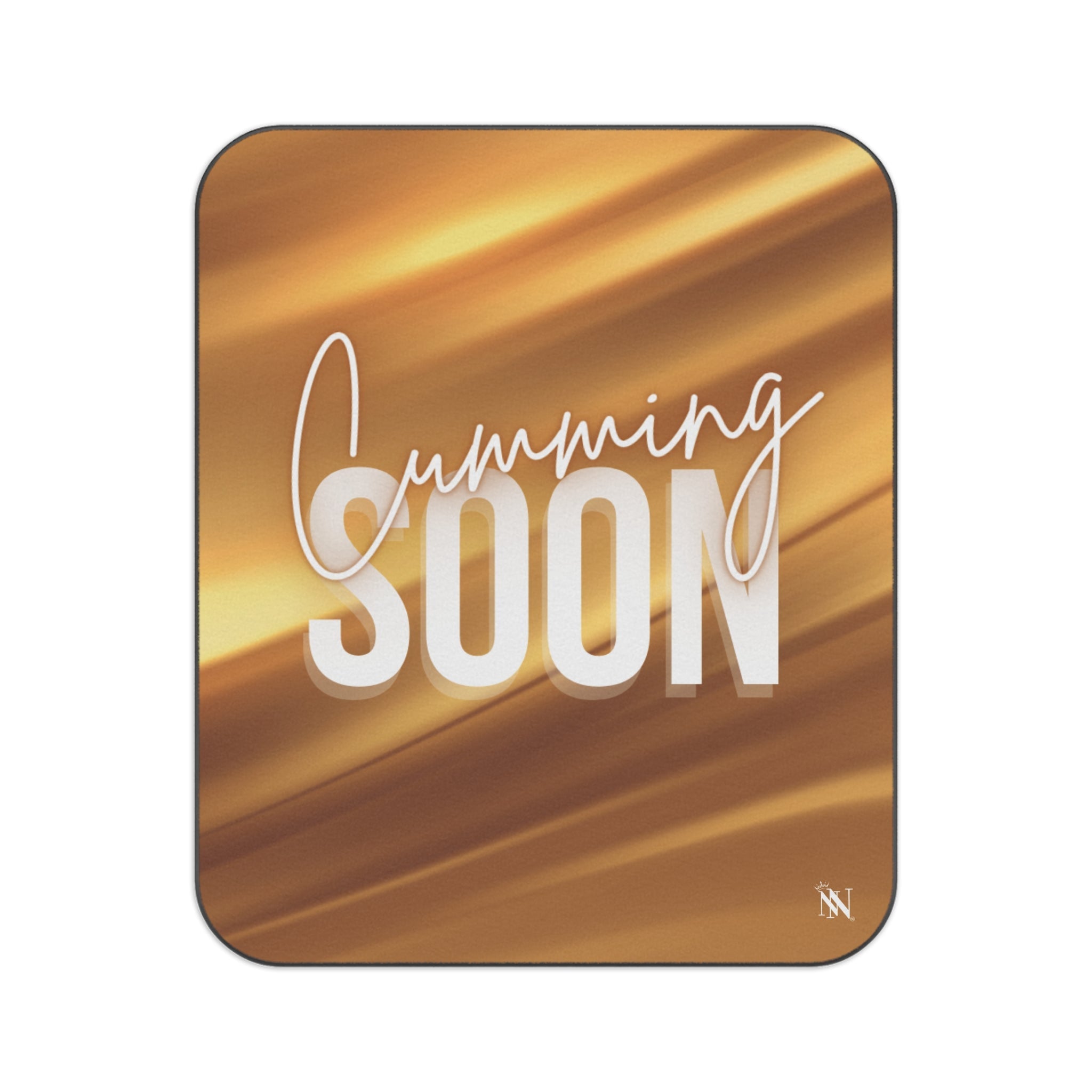 Cumming Soon 24k Gold Print Sex Blanket