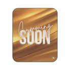 Cumming Soon 24k Gold Print | Mix Match Fun-Flirty Lovers’ Water-Resistant Blankets