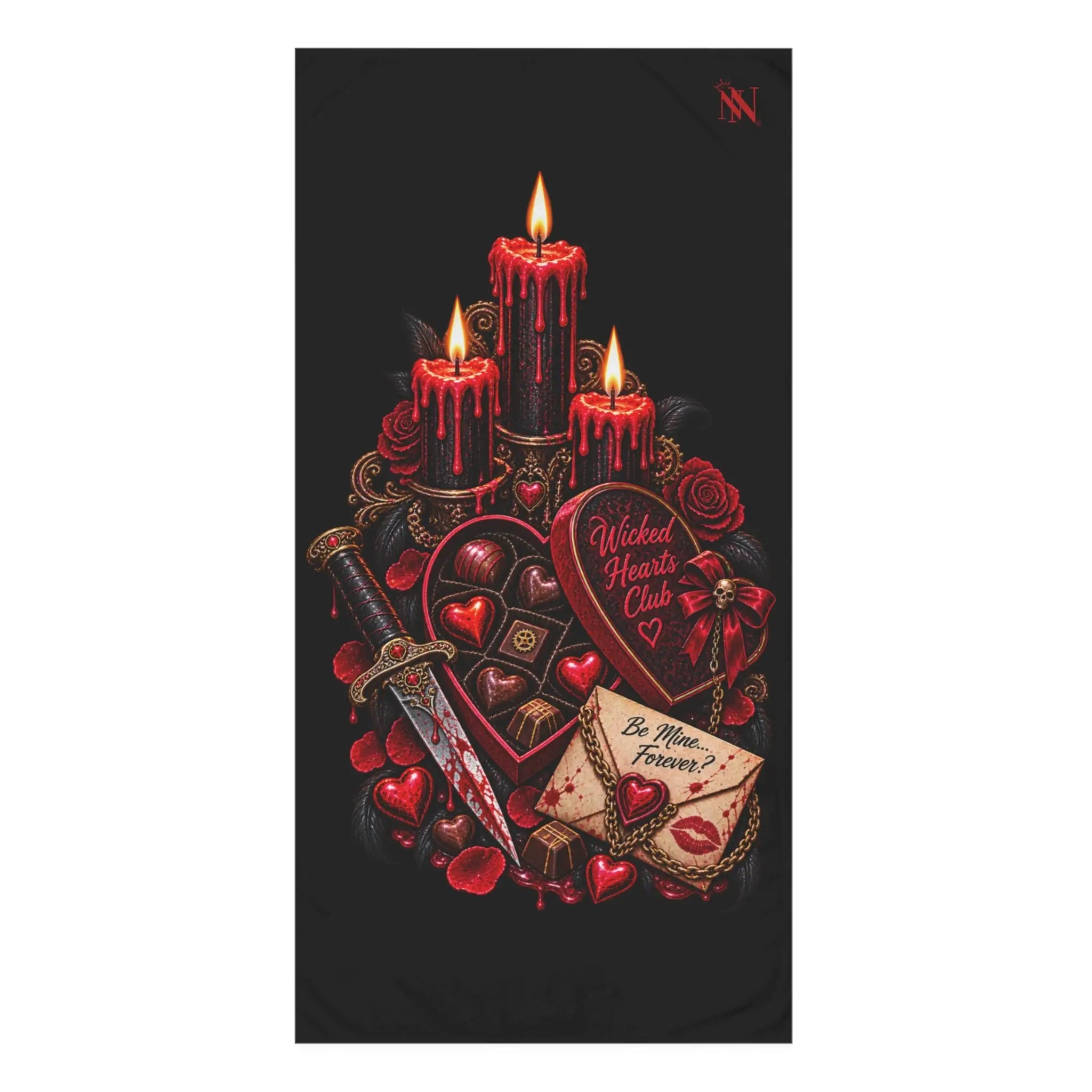 Wicked Hearts Club Valentines | Nectar Napkins Lils’ Fun-Flirty Lovers’ Towels