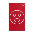 Surprised Emoji Red | Mix & Match Classic Fun-Flirty Lovers’ Towels
