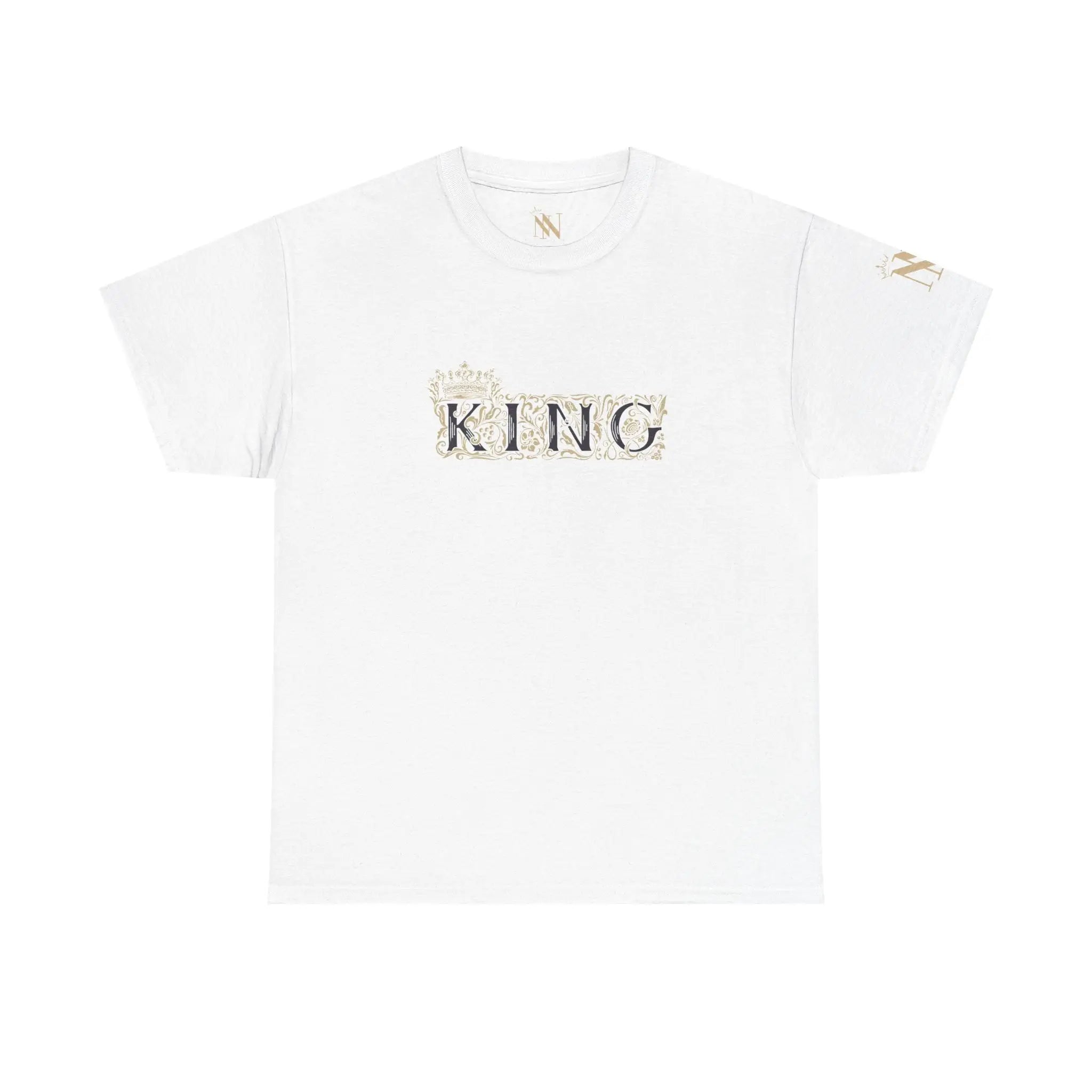 Gold Filigree King | Mix & Match Cotton Unisex Fun-Flirty Lovers’ T-Shirts