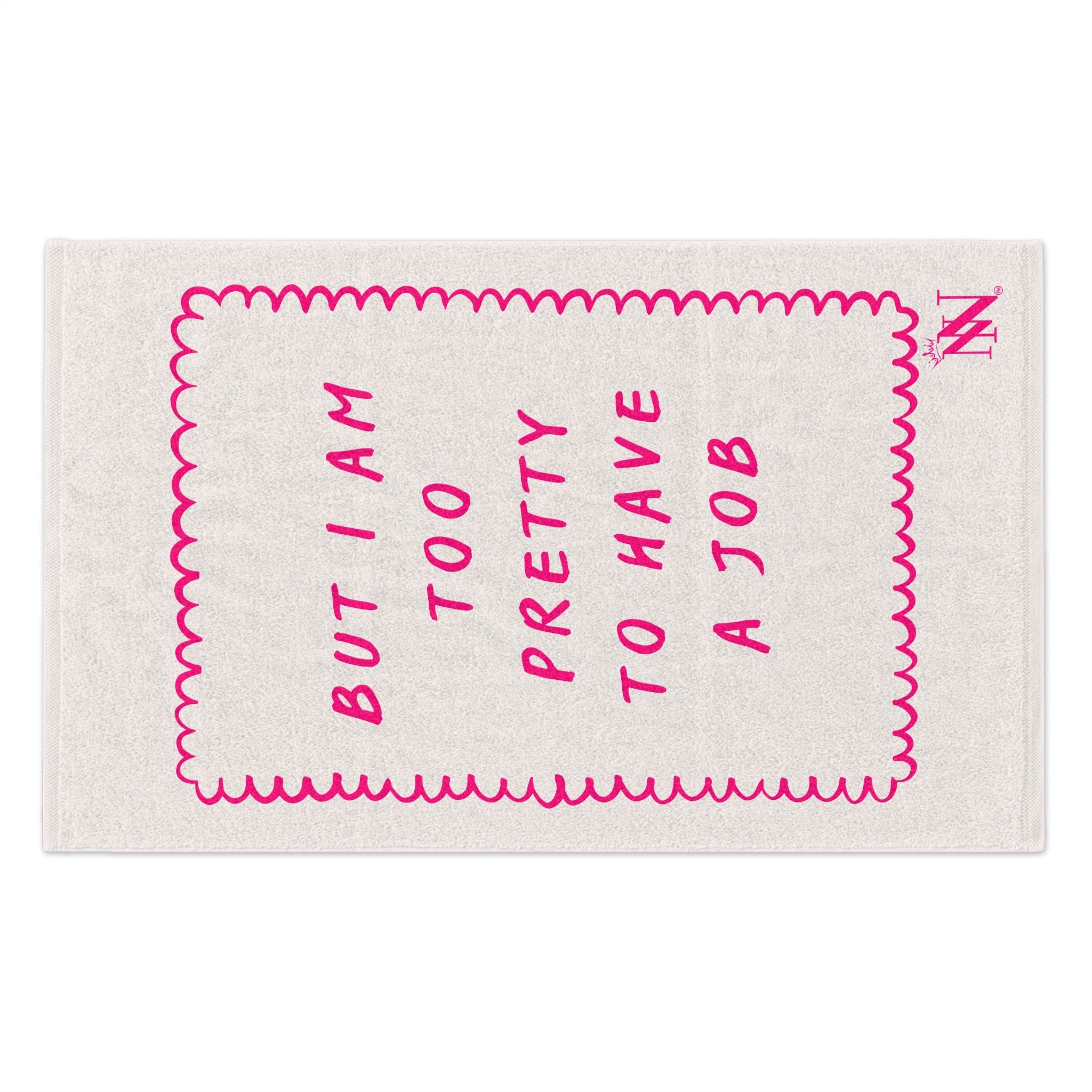 Too Pretty to Have a Job | Mix & Match Soft Fun-Flirty Lovers’ Towels