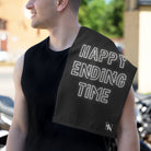 Happy Ending Time Black Mix & Match Soft Sex Towels | Naughty Lovers’ Gifts