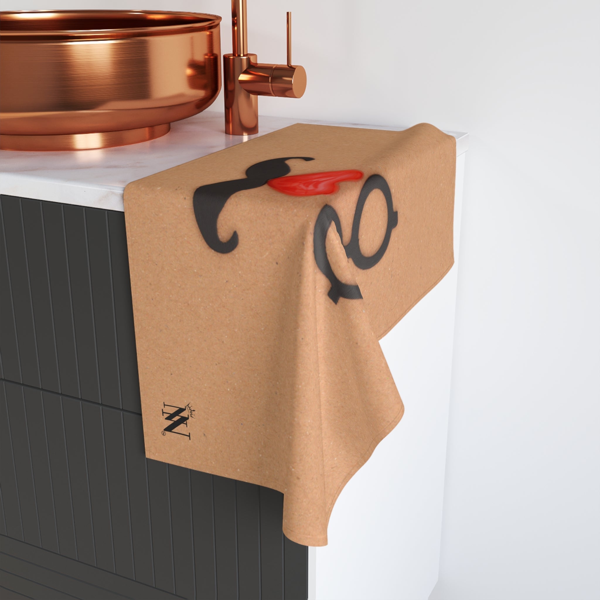 Funny Glasses Head | Mix & Match Original Fun-Flirty Lovers’ Towels