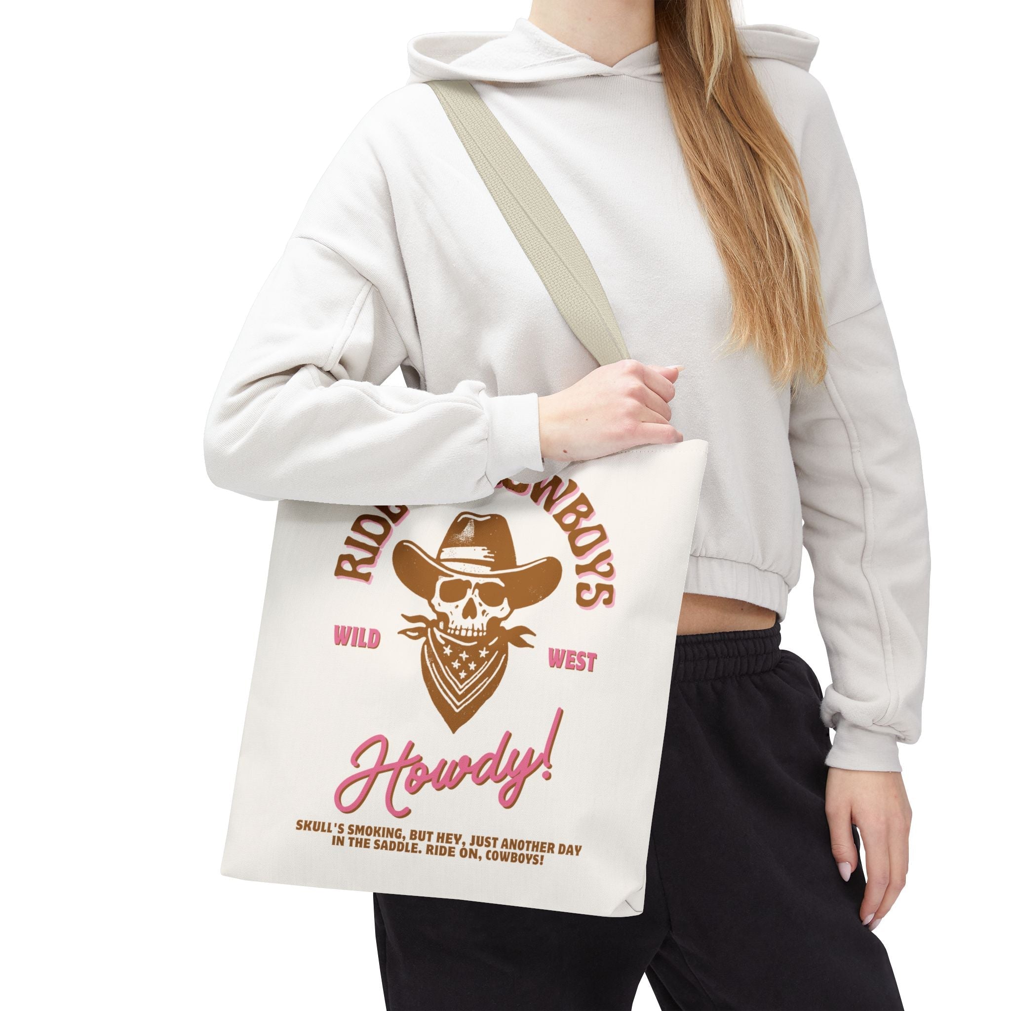 Ride On Cowboys Cute Flirty Fun Everyday Weekend Tote Bag