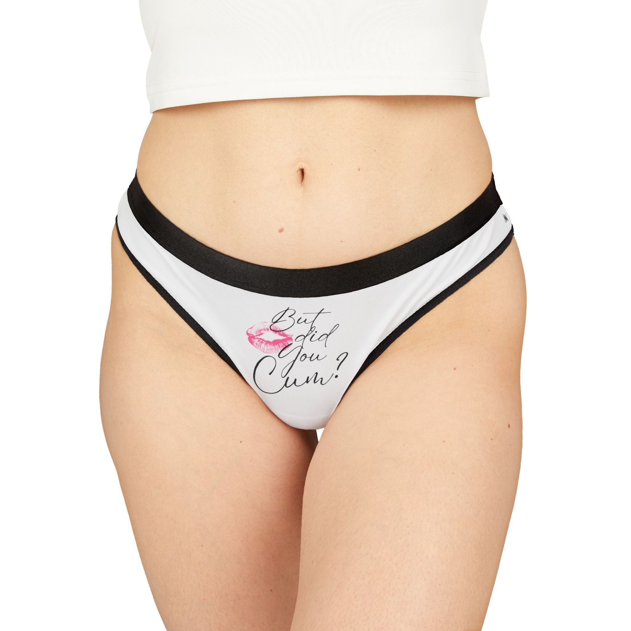 But did you Cum? with a Kiss Sex Gifts Lingerie Women’s Thong