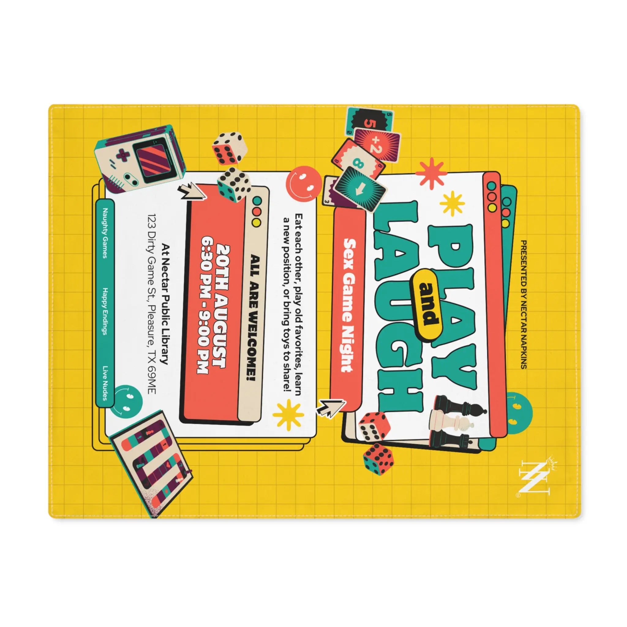 Sex Game Night | Mix & Match Playful Fun-Flirty Lovers’ Toy Mats