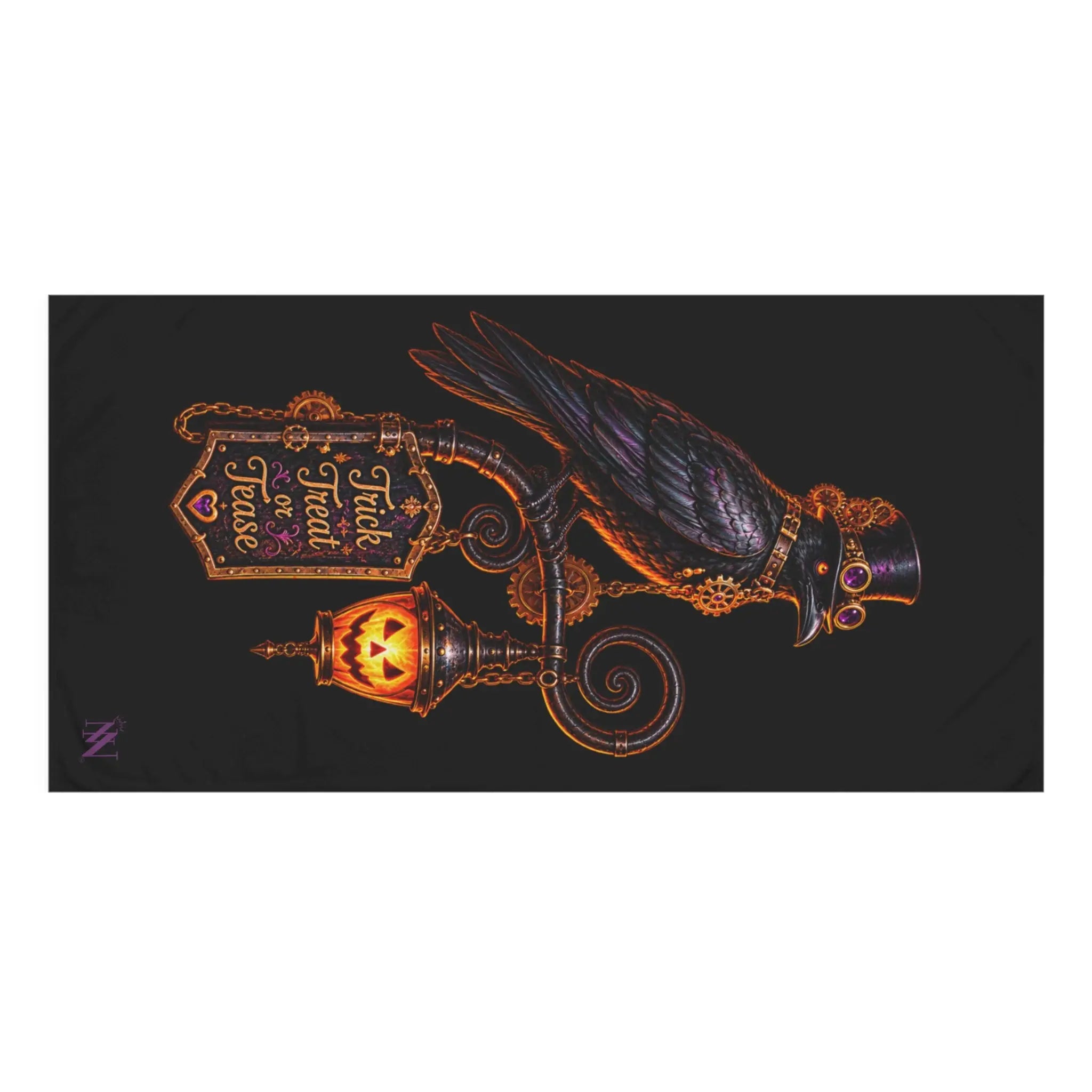 Trick Treat or Tease Crow XL Sex Towel