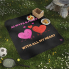 With All My Heart | Mix Match Fun-Flirty Lovers’ Water-Resistant Blankets