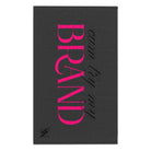 Cum Try My Brand Dark Grey | Mix & Match Soft Fun-Flirty Lovers’ Towels