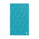 Wink Emoji Pattern Teal | Mix & Match Classic Fun-Flirty Lovers’ Towels