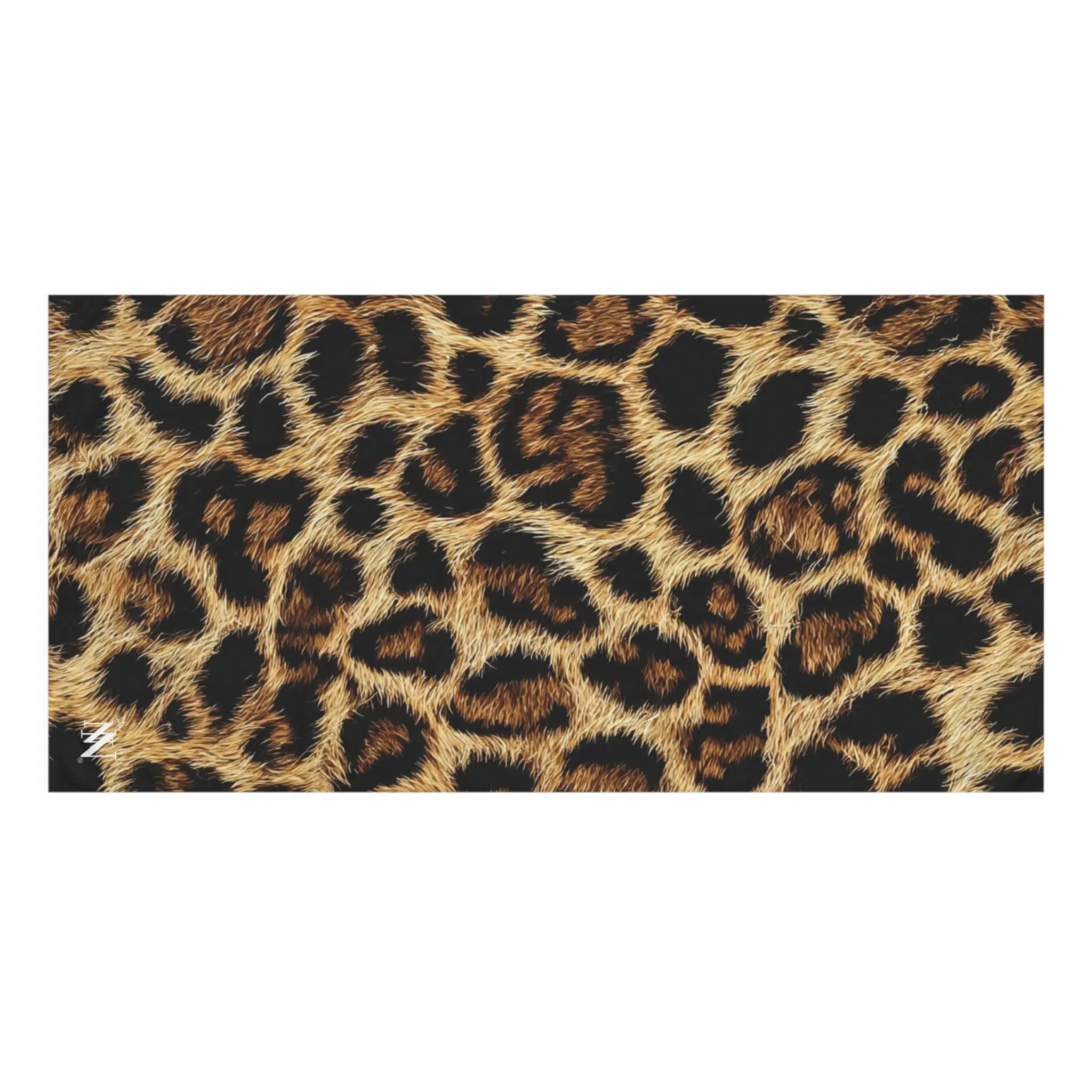 Realistic Cheetah Print Beach Towel