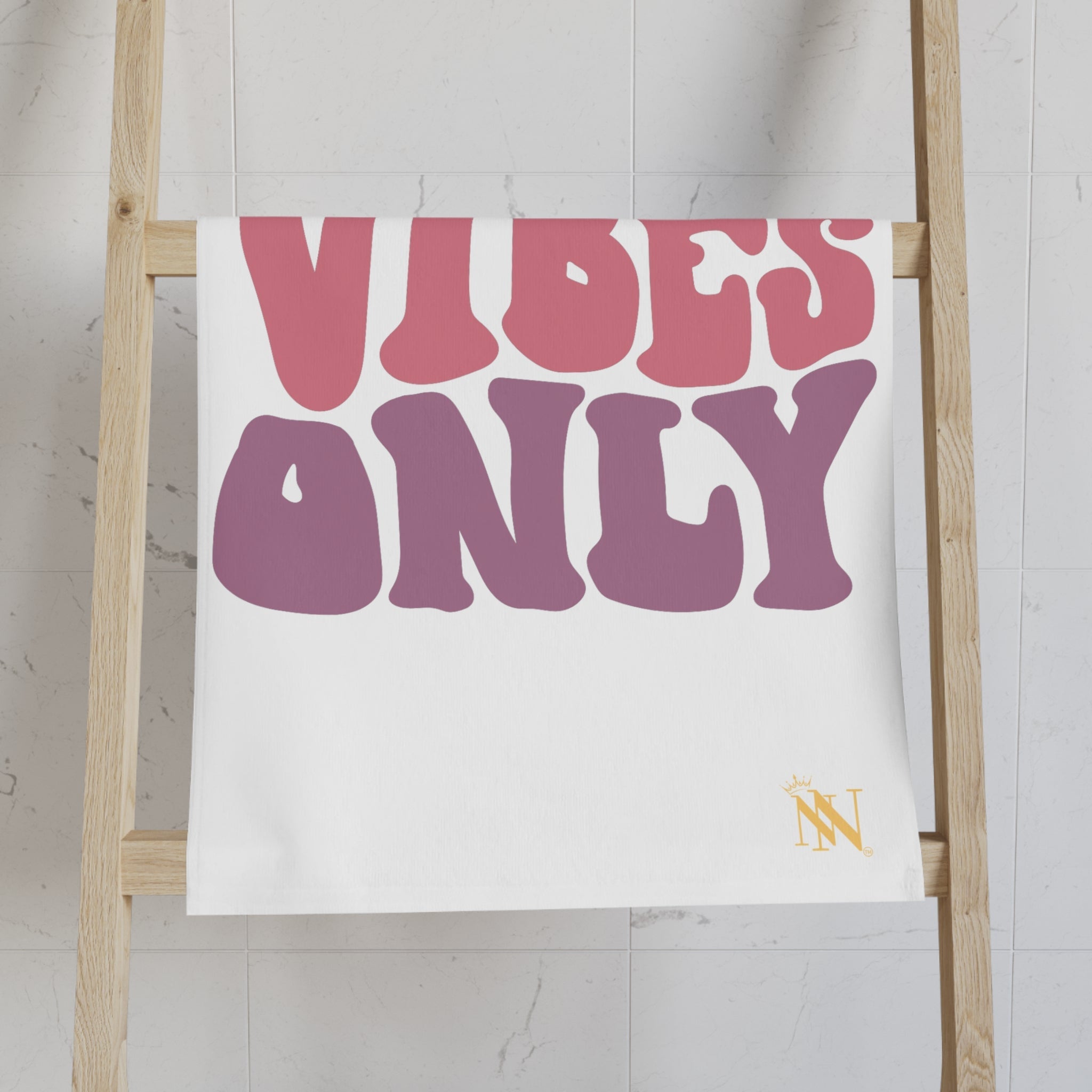 Good Vibes Retro Letters Cum Towel