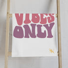 Good Vibes Retro Letters | Mix & Match Classic Fun-Flirty Lovers’ Towels