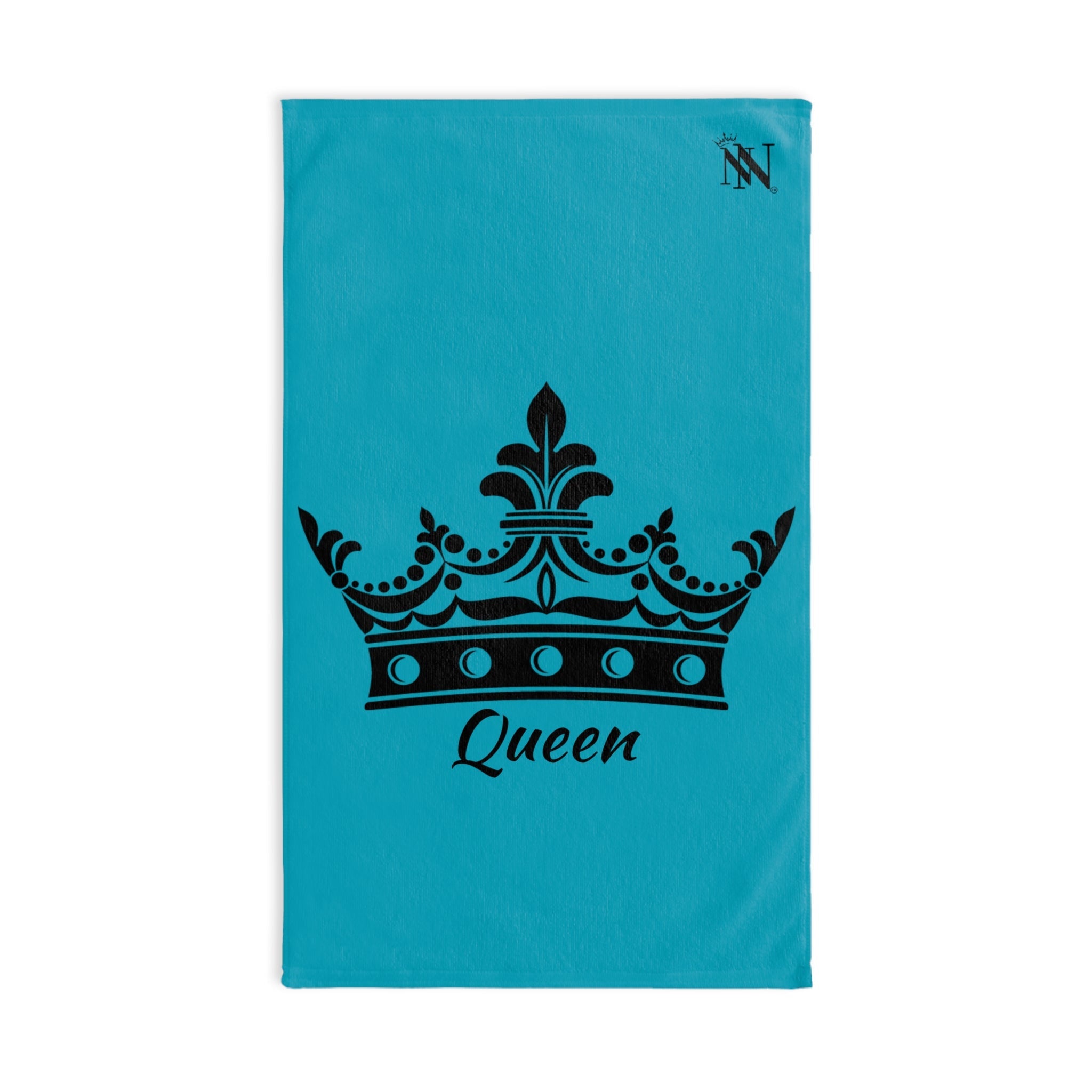 Large Crown Queen Teal Cum Towel