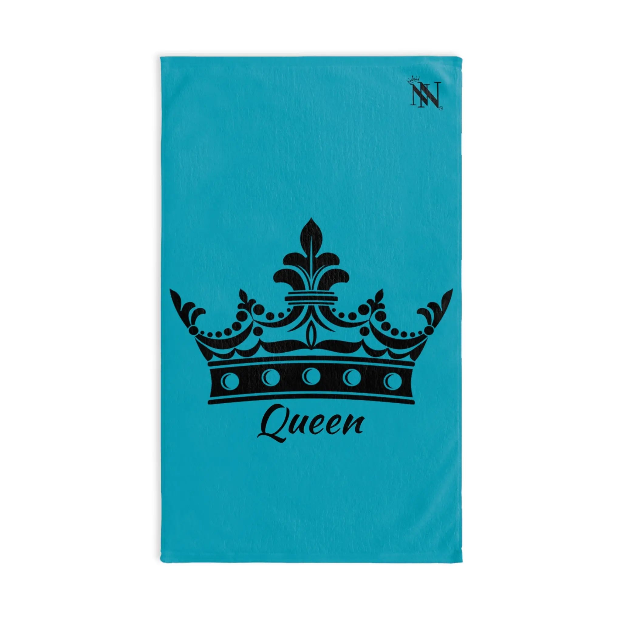 Large Crown Queen Teal Cum Towel