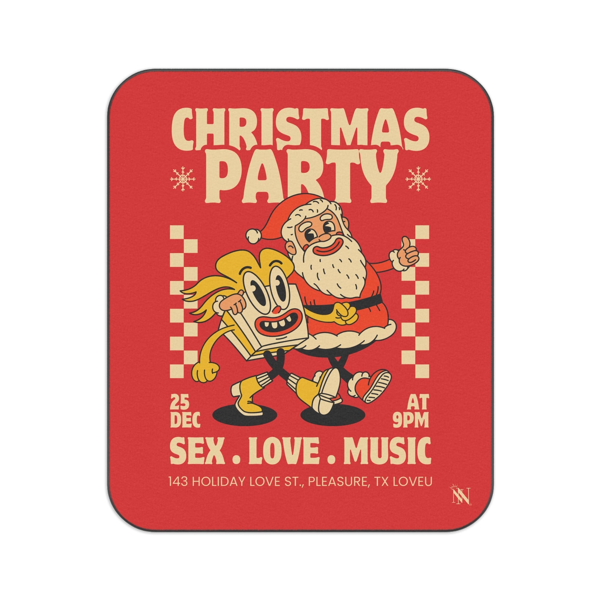 Christmas Party | Mix Match Fun-Flirty Lovers’ Water-Resistant Blankets