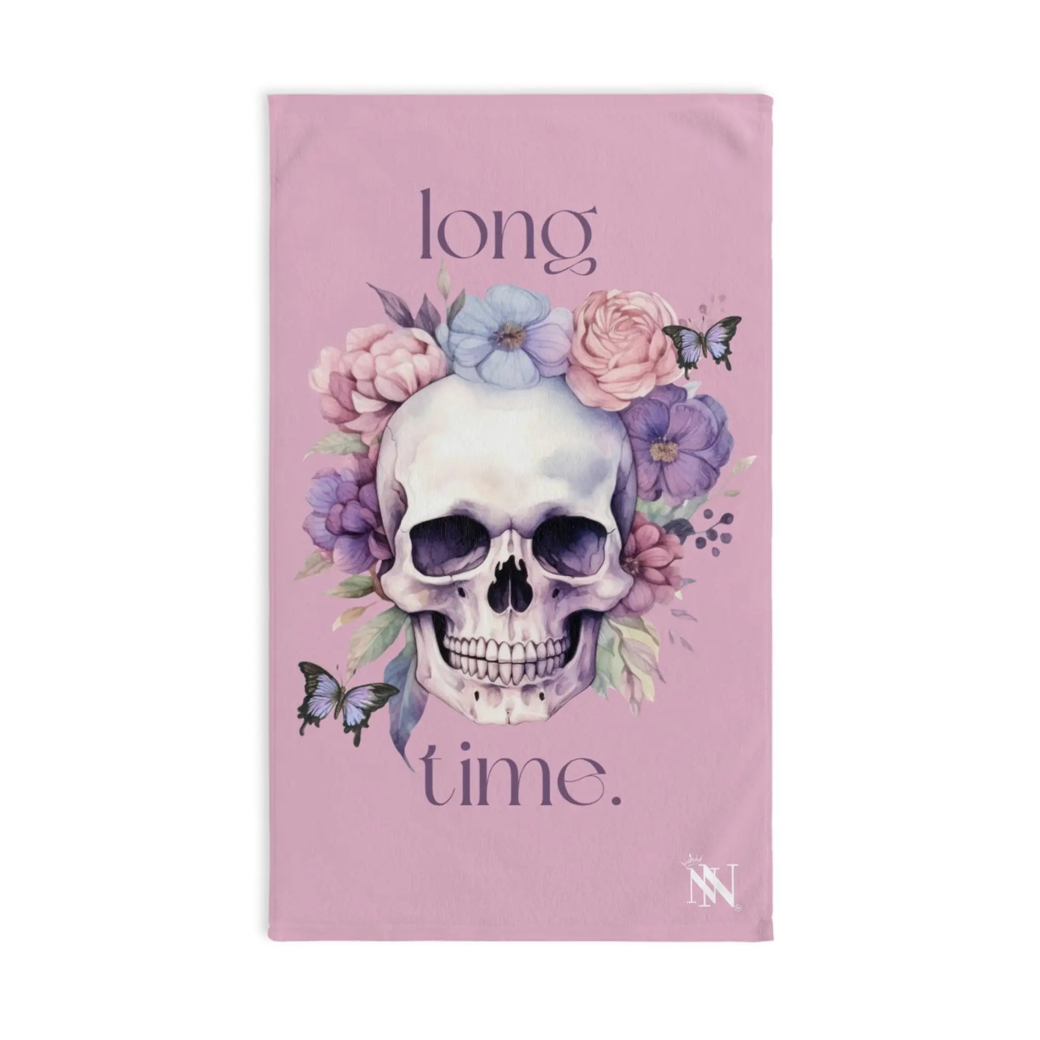 Long Time. Skull Floral | Nectar Napkins Classic Fun-Flirty Lovers’ Towels