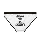 We Shouldn’t | Mix & Match Women’s Fun-Flirty Lovers’ Panties