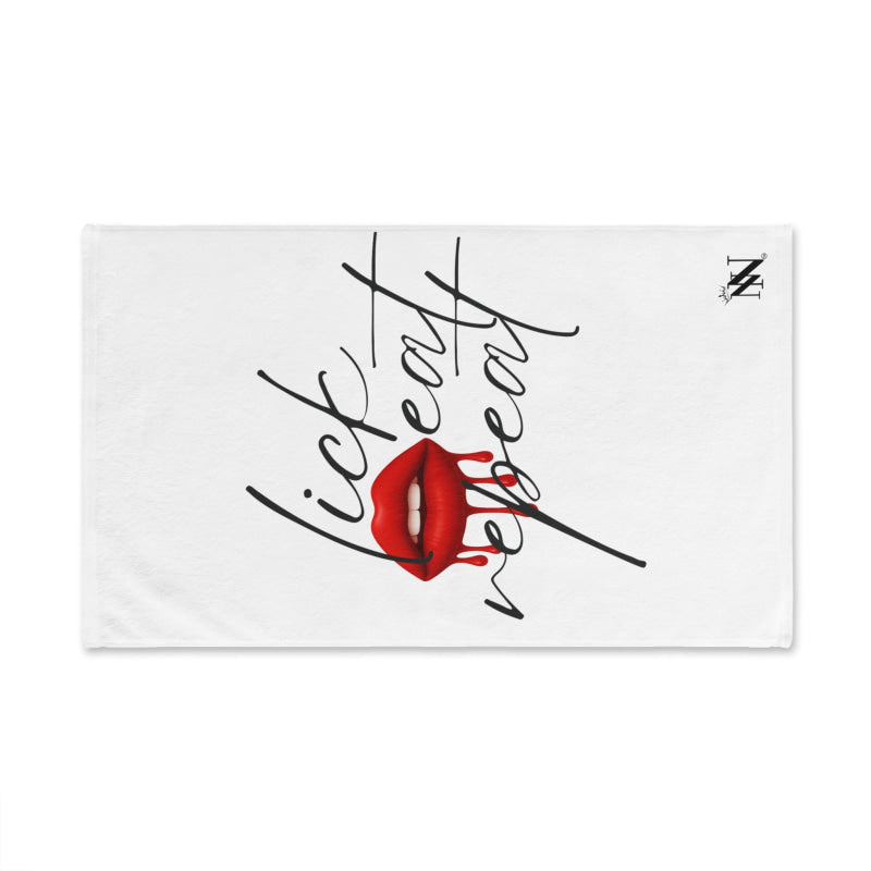 Lick Eat Repeat | Mix & Match Classic Fun-Flirty Lovers’ Towels